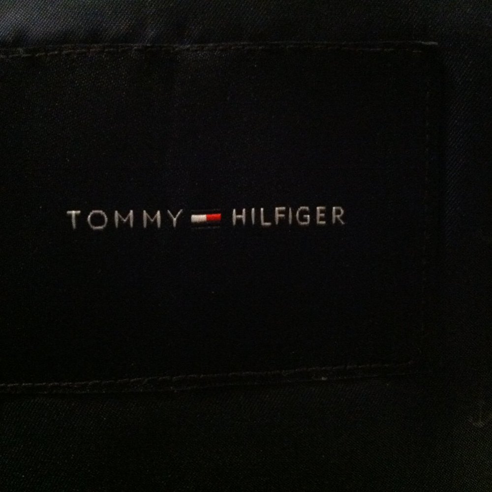 TOMMY HILFIGER MENS NEW BLUE 100%LINEN SPORT JACKET COAT BLAZER SIZE: 40R - Picture 7 of 10